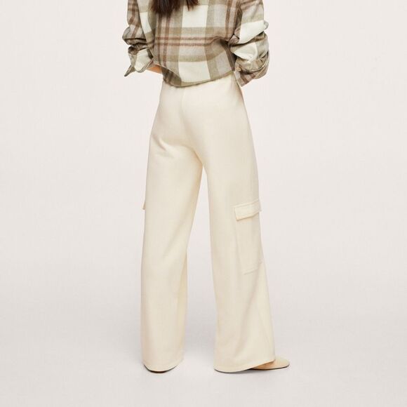 Mango Wide Leg Pants With Pockets New - Picture 5 of 9